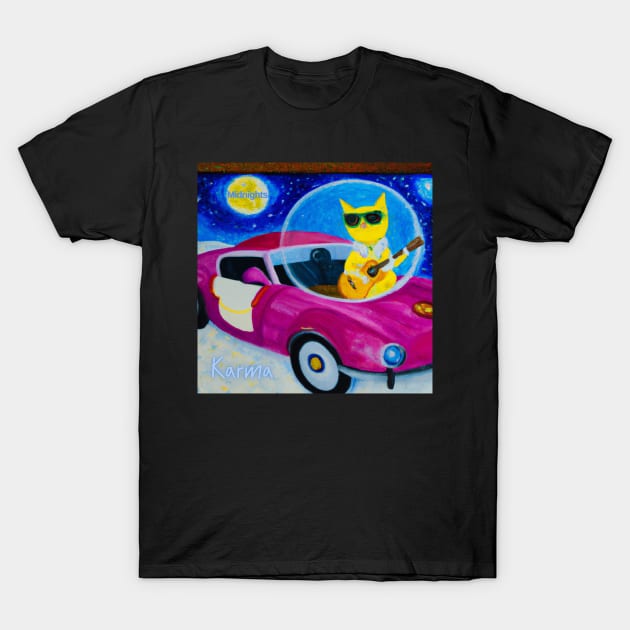 Karma is a cat Midnights T-Shirt by DadOfMo Designs